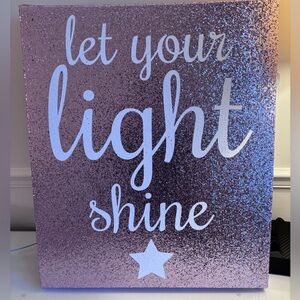 Purple Glitter Wall Art